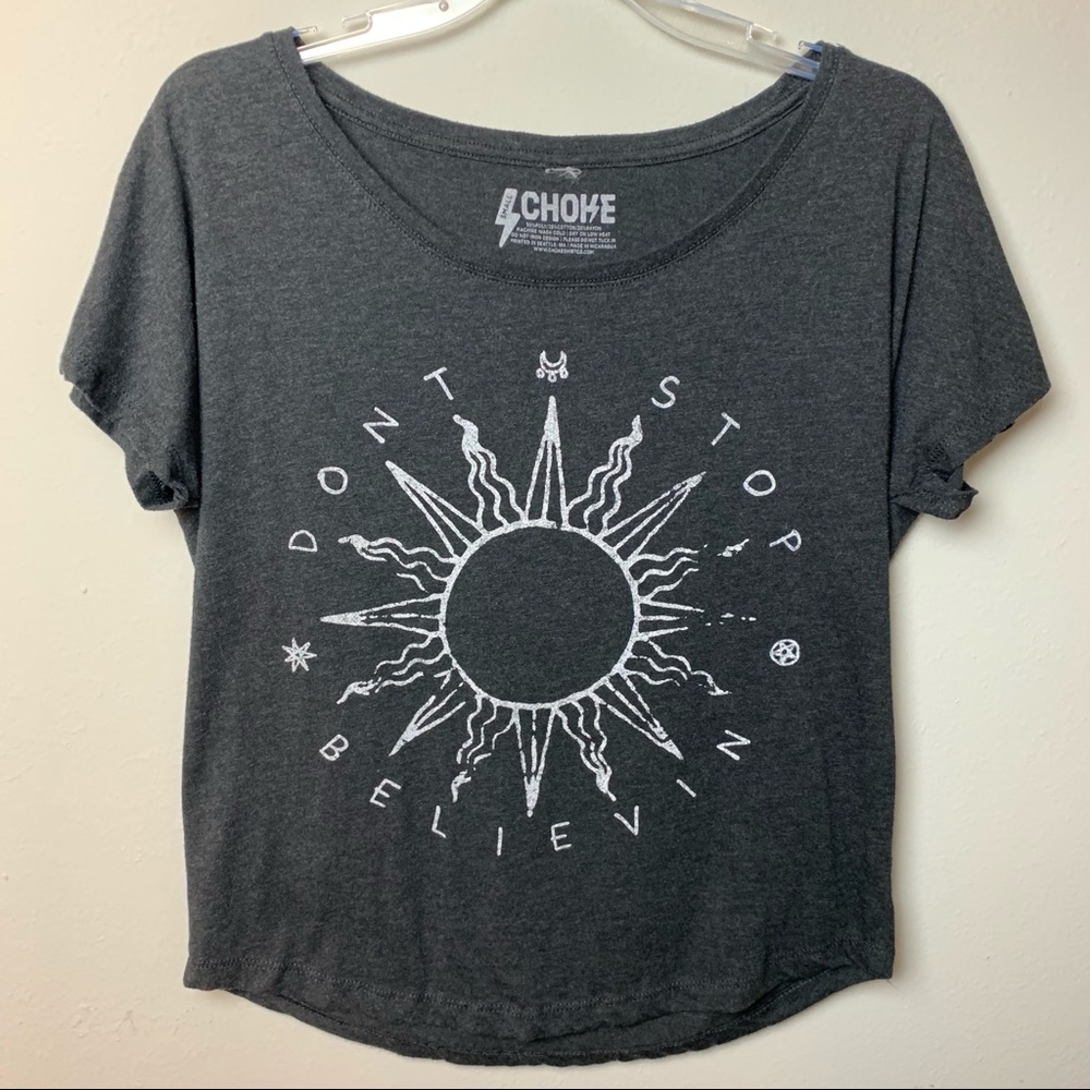 Don’t Stop Believin Small Shirt Journey